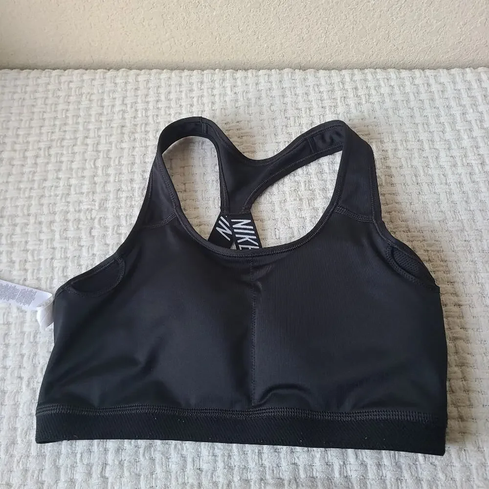 Nike Women's Black Racerback Sports Bra Size L